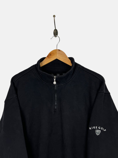 90's Nike Golf Embroidered Vintage Quarterzip Sweatshirt Size M-L