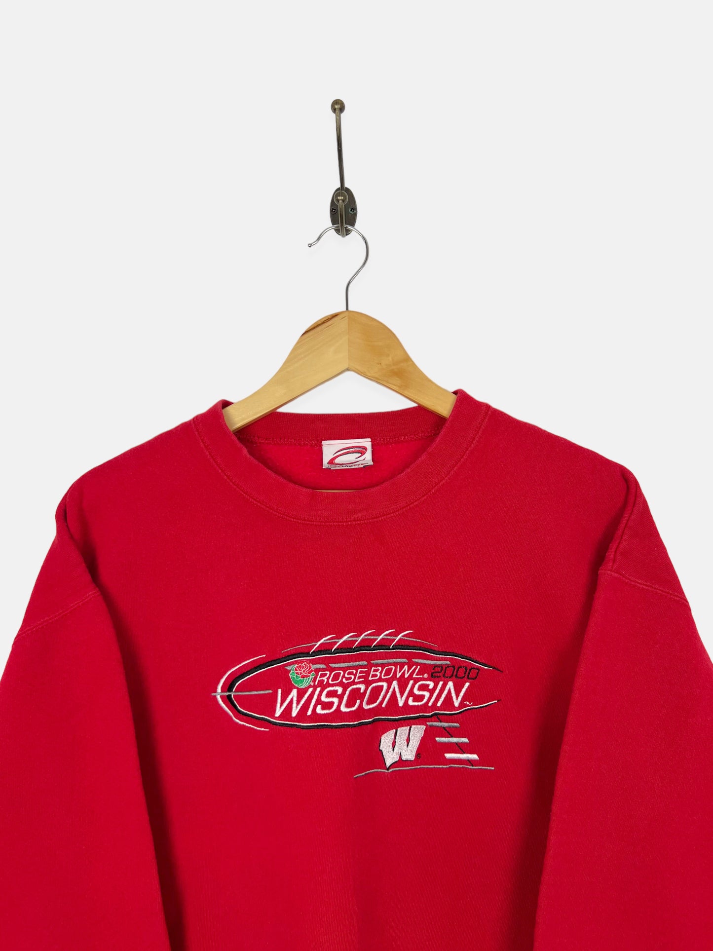 Wisconsin Badgers Embroidered Vintage Sweatshirt Size M