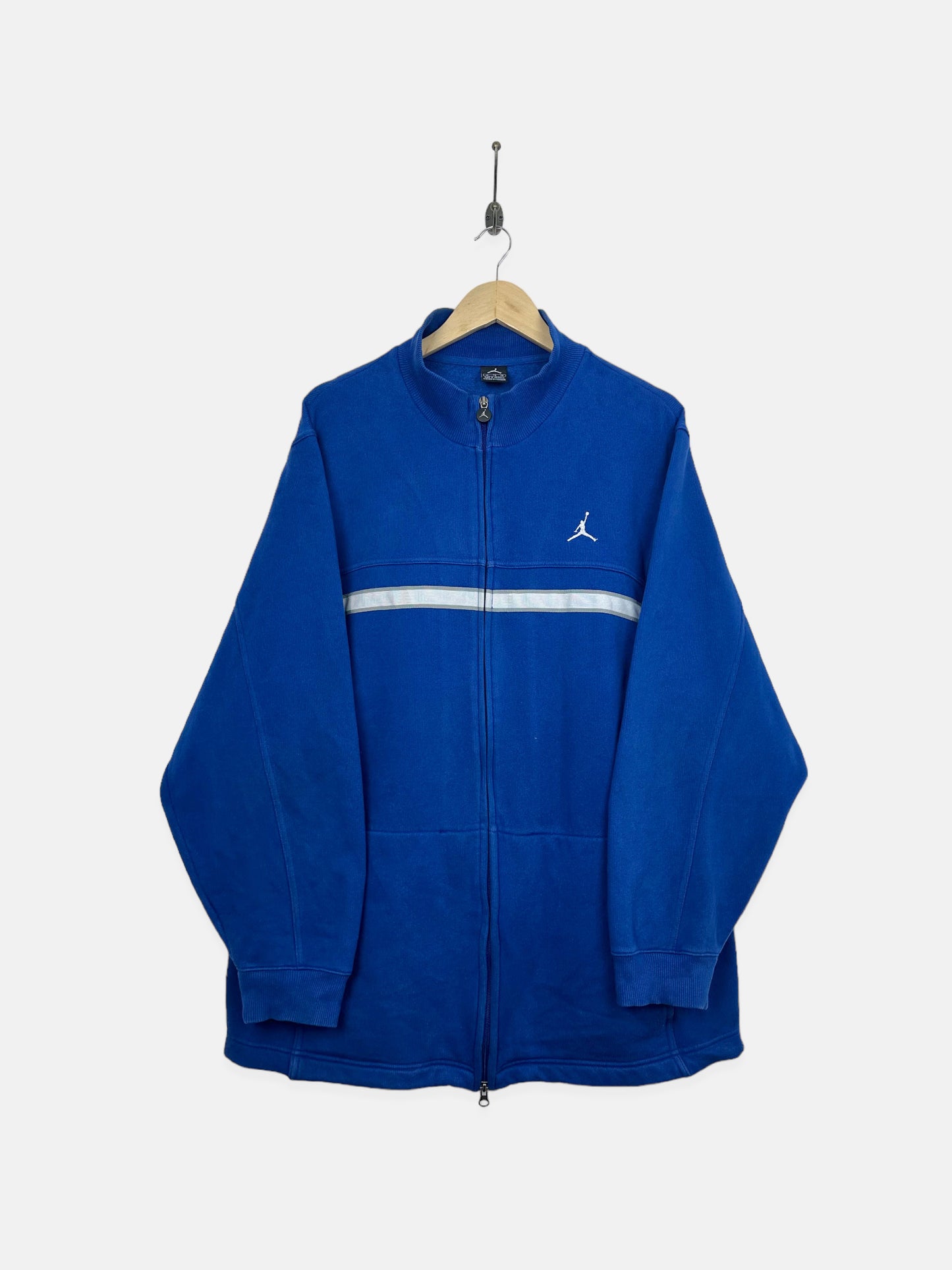 90's Nike Jordan Embroidered Vintage Zip-Up Sweater/Jacket Size 2-3XL