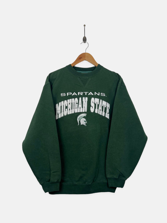 90's Michigan State Spartans Embroidered Vintage Sweatshirt Size 10-12