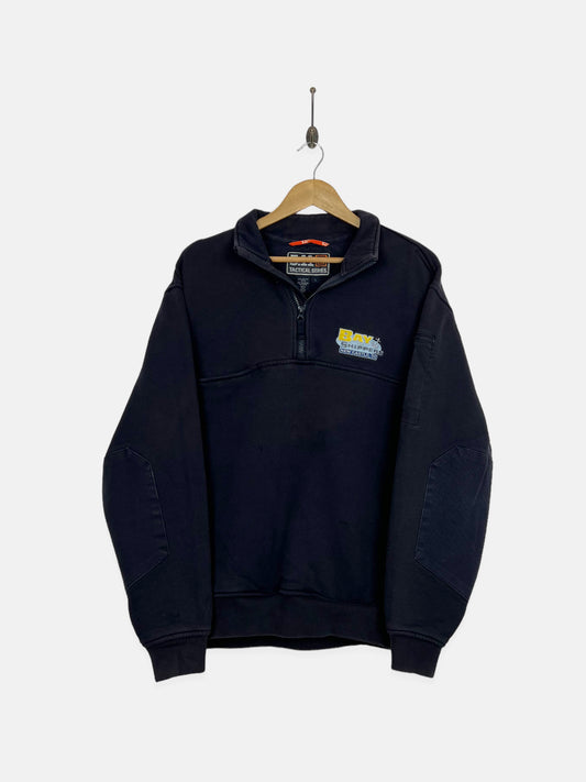 90's Bay Shippers Newcastle Embroidered Vintage Quarterzip Sweatshirt Size L