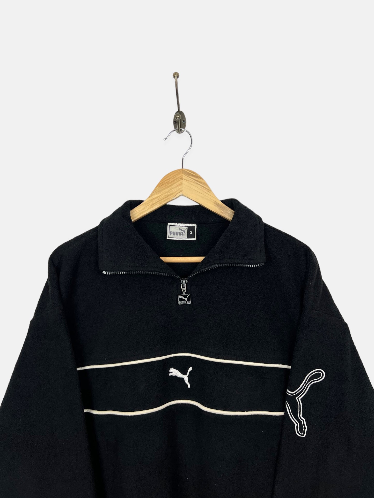 90's Puma Embroidered Vintage Quarterzip Fleece Size M