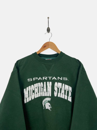 90's Michigan State Spartans Embroidered Vintage Sweatshirt Size 10-12