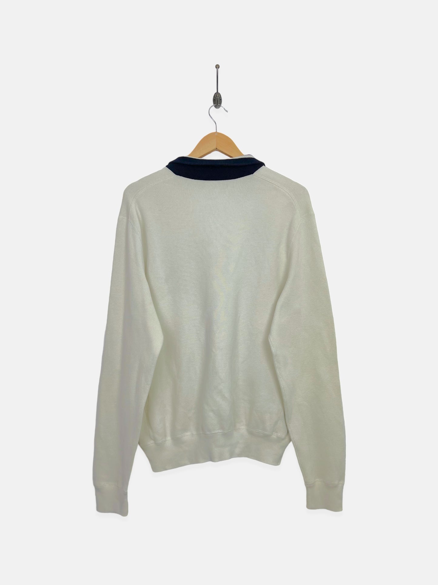 90's Ralph Lauren Embroidered Vintage Quarterzip Sweatshirt Size M