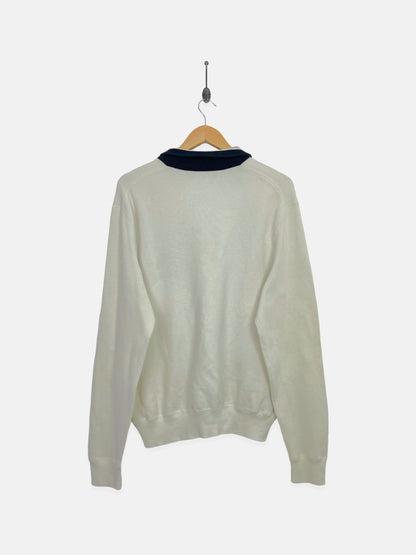 90's Ralph Lauren Embroidered Vintage Quarterzip Sweatshirt Size M