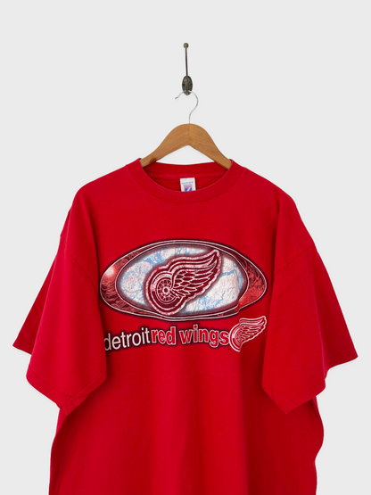 90's Detroit Red Wings NHL Vintage T-Shirt Size 2XL