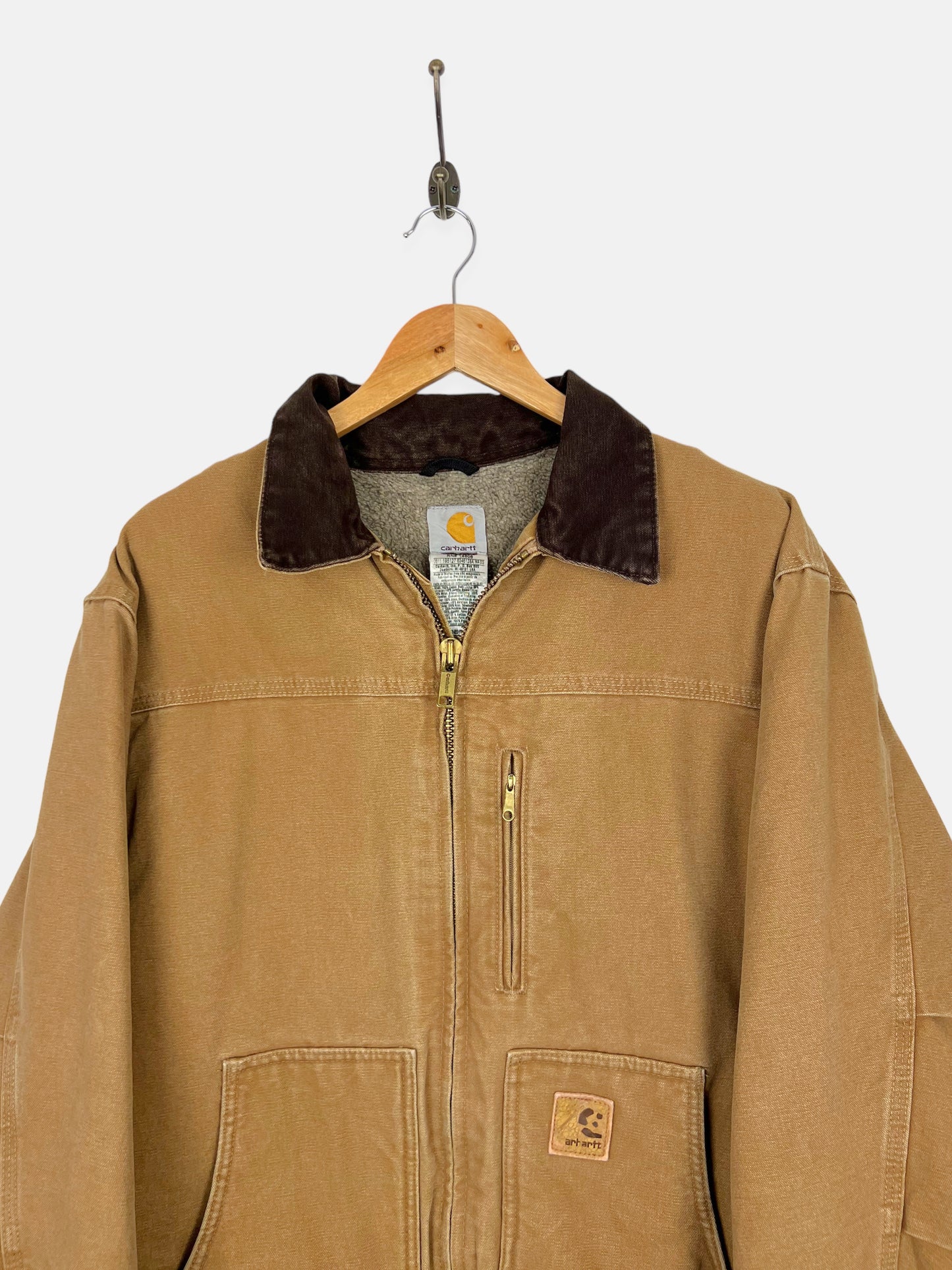90's Carhartt Heavy Duty Sherpa Lined Vintage Jacket Size XL