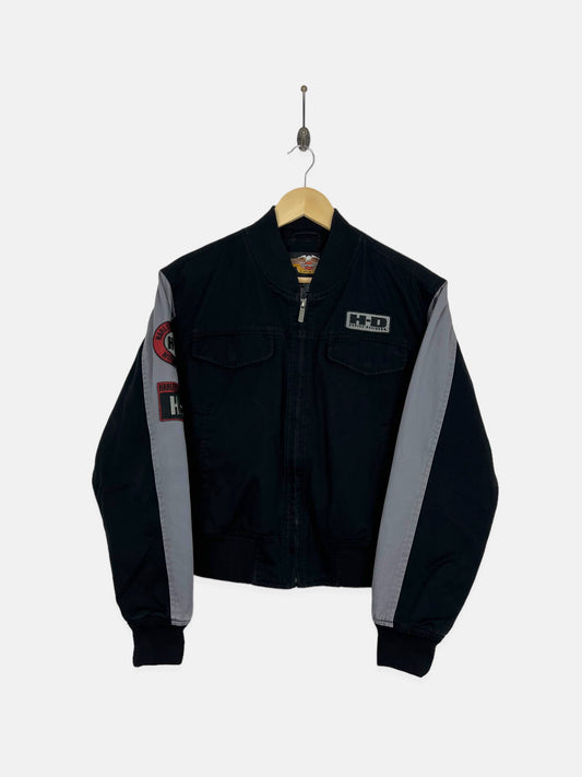 90's Harley Davidson Embroidered Jacket Size 10