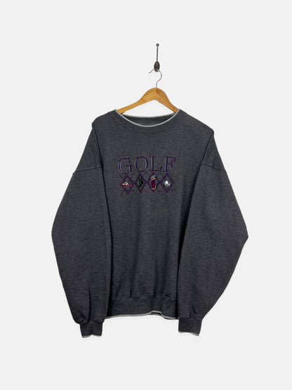 90's Golf Embroidered Vintage Sweatshirt Size XL