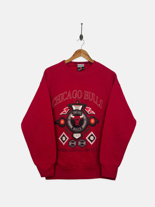 1991 Chicago Bulls NBA USA Made Vintage Sweatshirt Size 8