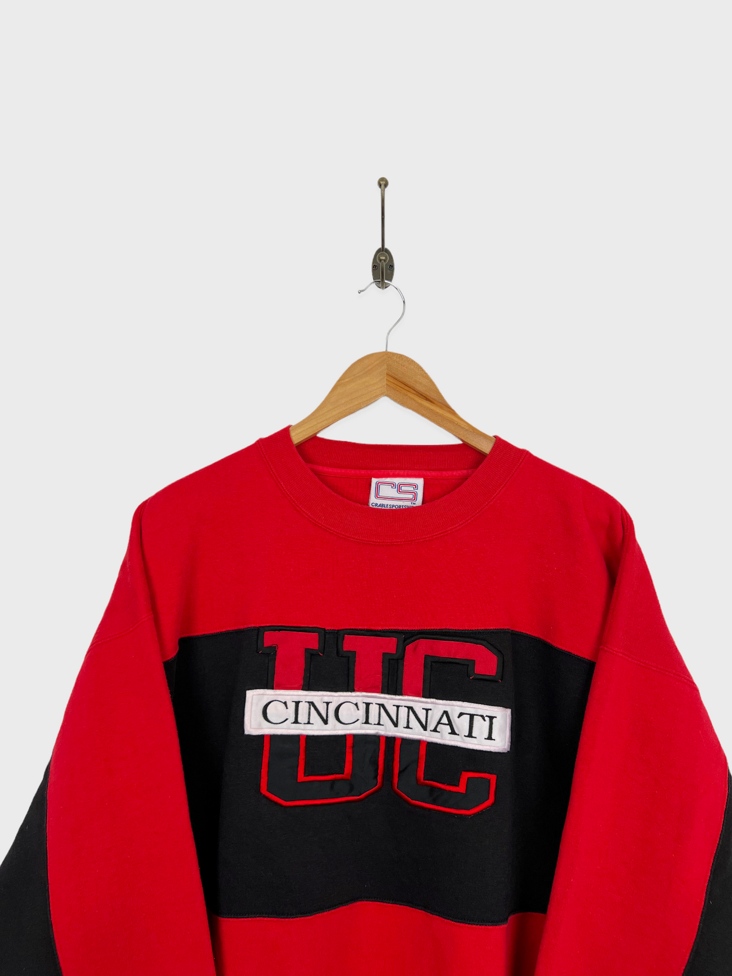 90's Cincinnati Uni Embroidered Vintage Sweatshirt Size L-XL
