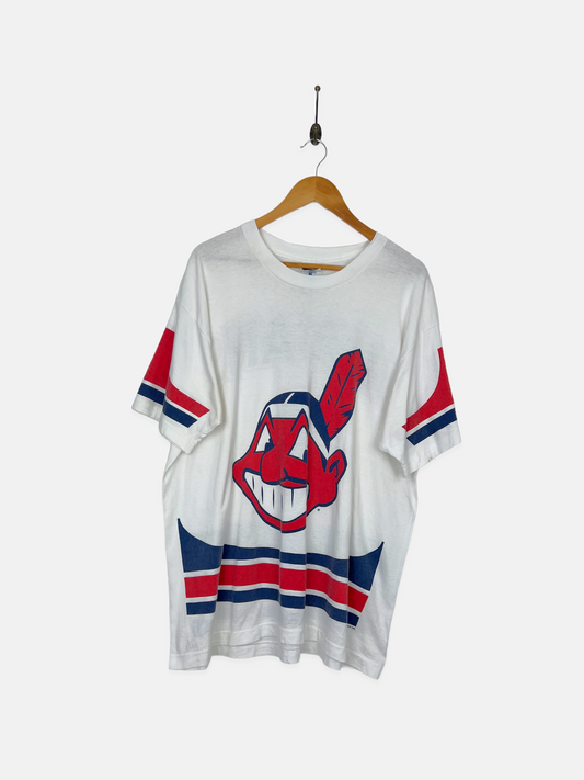 90's Cleveland Indians MLB USA Made Vintage T-Shirt Size XL