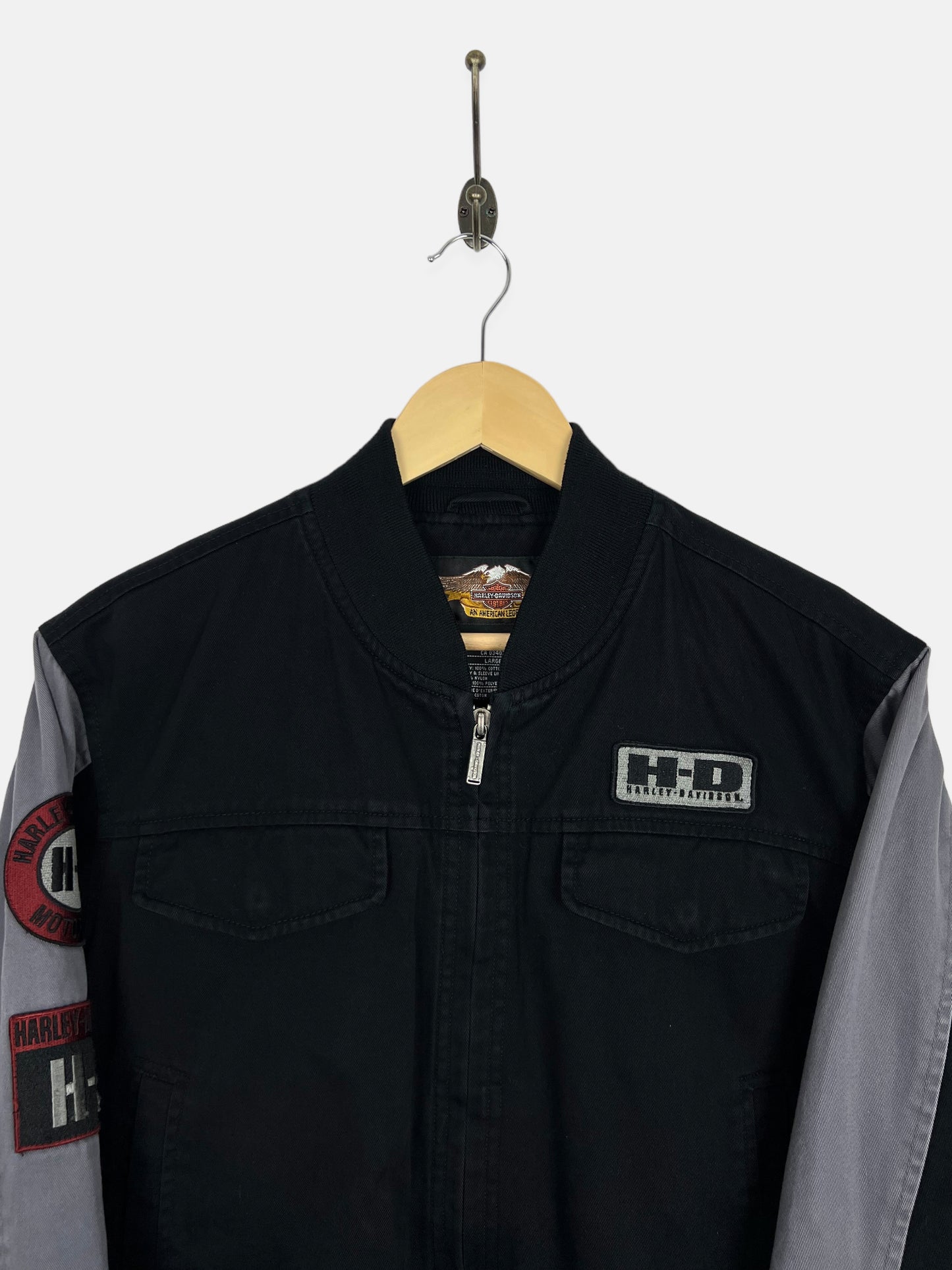 90's Harley Davidson Embroidered Jacket Size 10