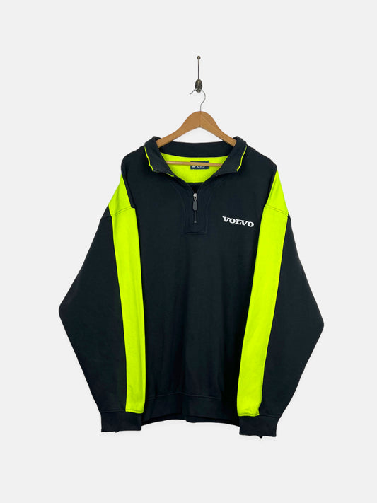 90's Volvo Vintage Quarterzip Sweatshirt Size 2-3XL