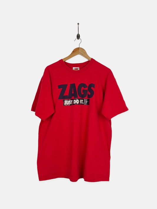 90's Nike Gonzaga Bulldogs Vintage T-Shirt Size XL