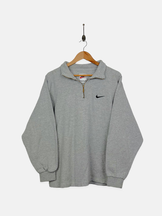 90's Nike Embroidered Vintage Quarterzip Sweatshirt Size 12-14