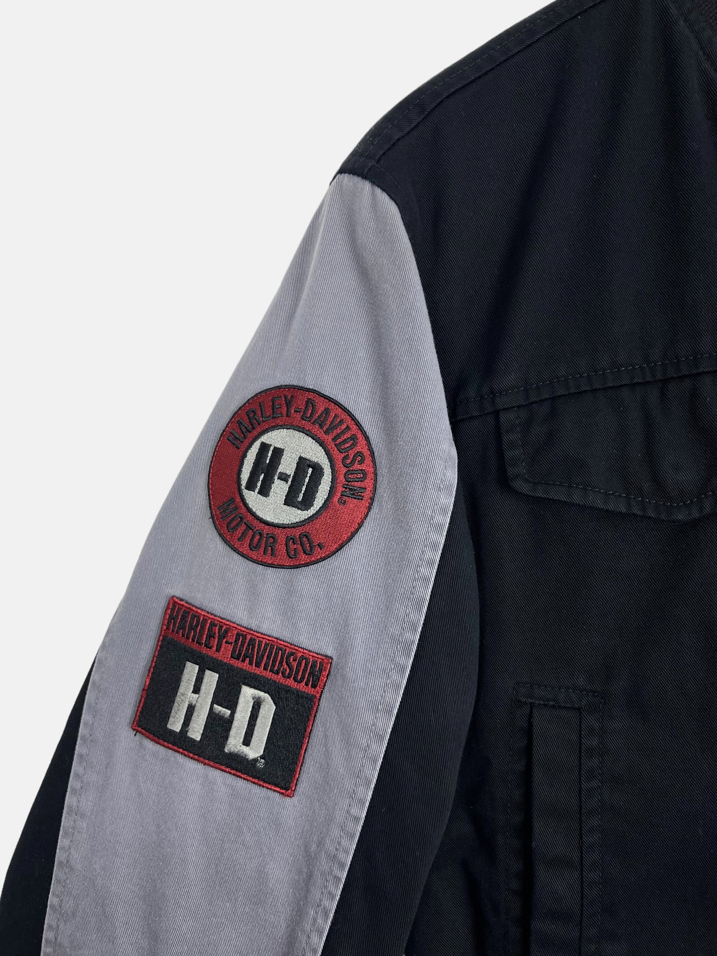 90's Harley Davidson Embroidered Jacket Size 10