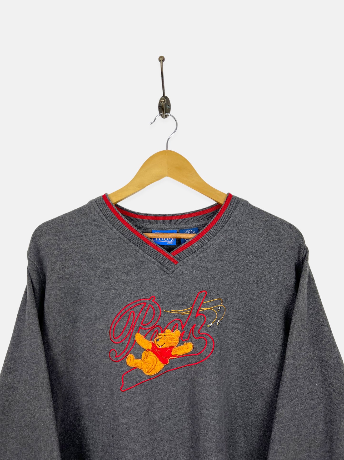 90's Disney Winnie The Pooh Embroidered Vintage Sweatshirt Size 12
