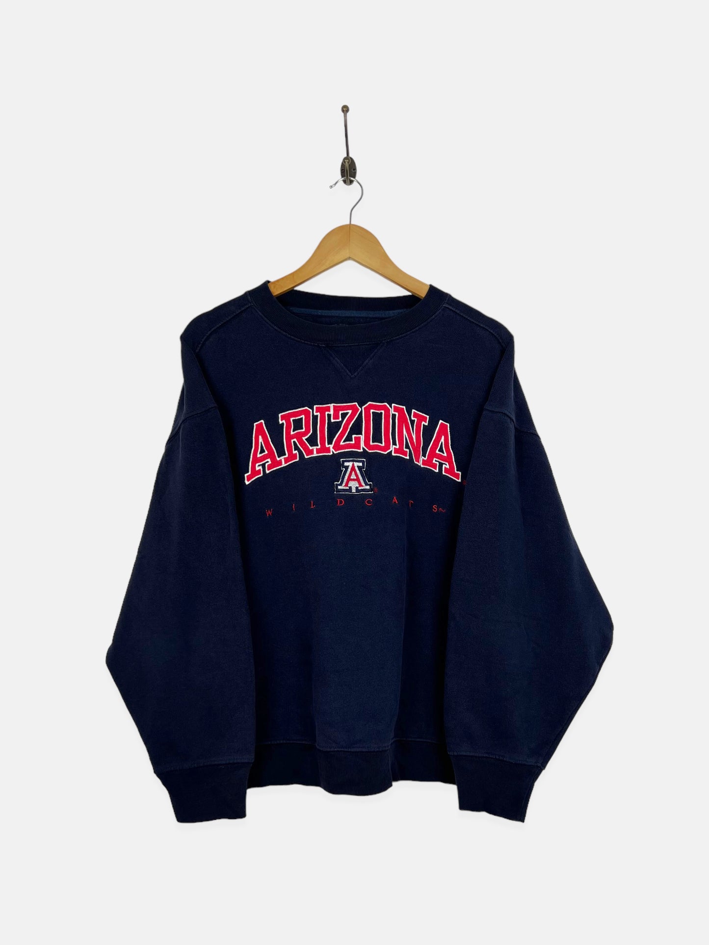 90's Arizona Wildcats Embroidered Vintage Lightweight Sweatshirt Size 10-12