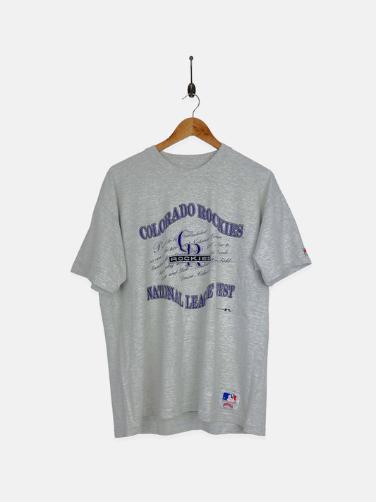1992 Colorado Rockies MLB USA Made Vintage T-Shirt Size M-L