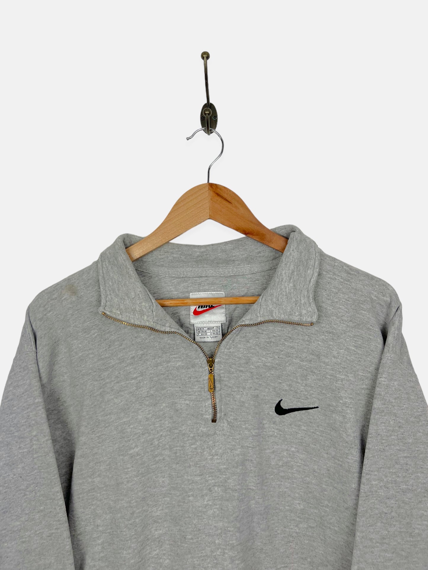 90's Nike Embroidered Vintage Quarterzip Sweatshirt Size 12-14