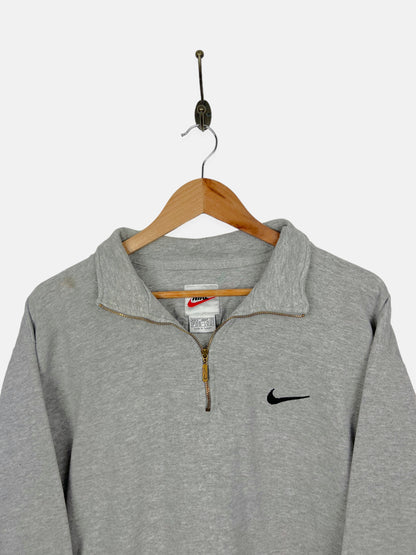 90's Nike Embroidered Vintage Quarterzip Sweatshirt Size 12-14