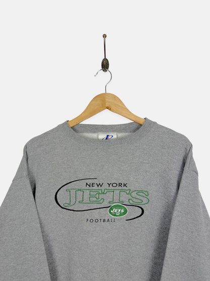 90's New York Jets NFL Embroidered Vintage Sweatshirt Size M