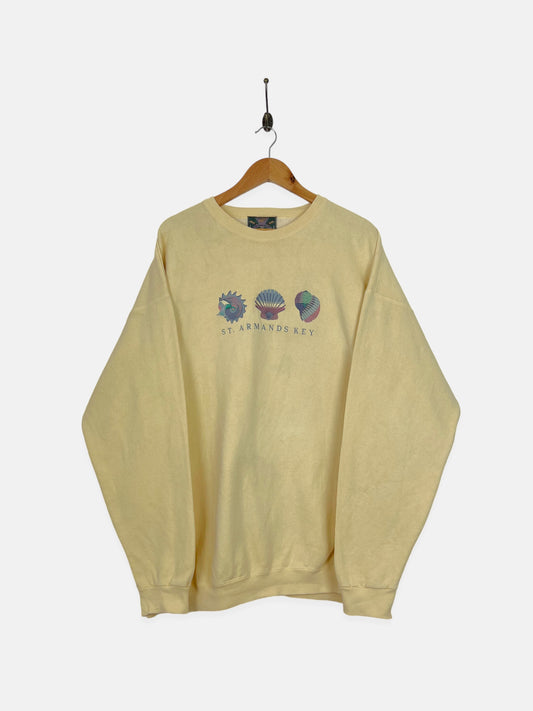 90's St Armands Key USA Made Embroidered Vintage Sweatshirt Size 2XL
