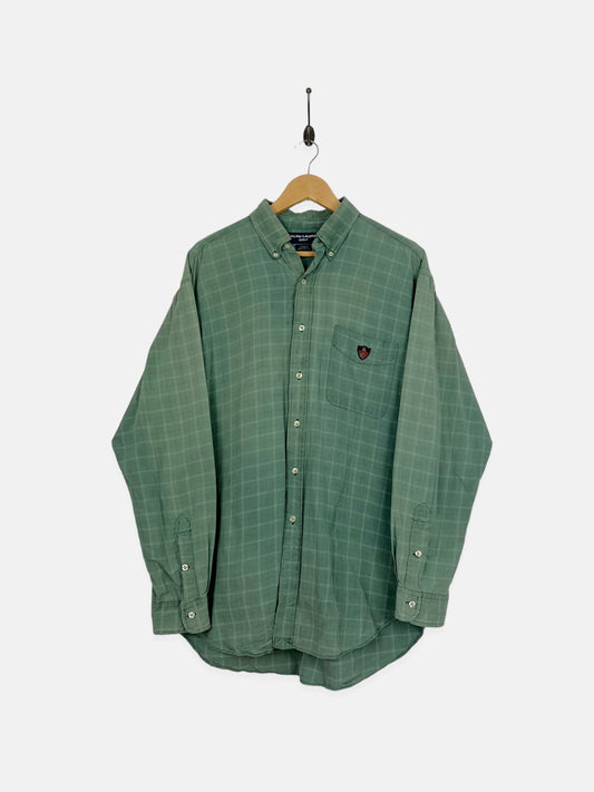 90's Ralph Lauren Golf Embroidered Vintage Button-Up Shirt Size L-XL