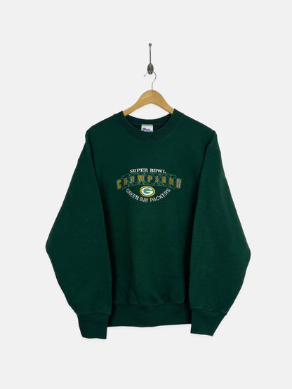 1997 Green Bay Packers NFL USA Made Embroidered Vintage Sweatshirt Size M-L