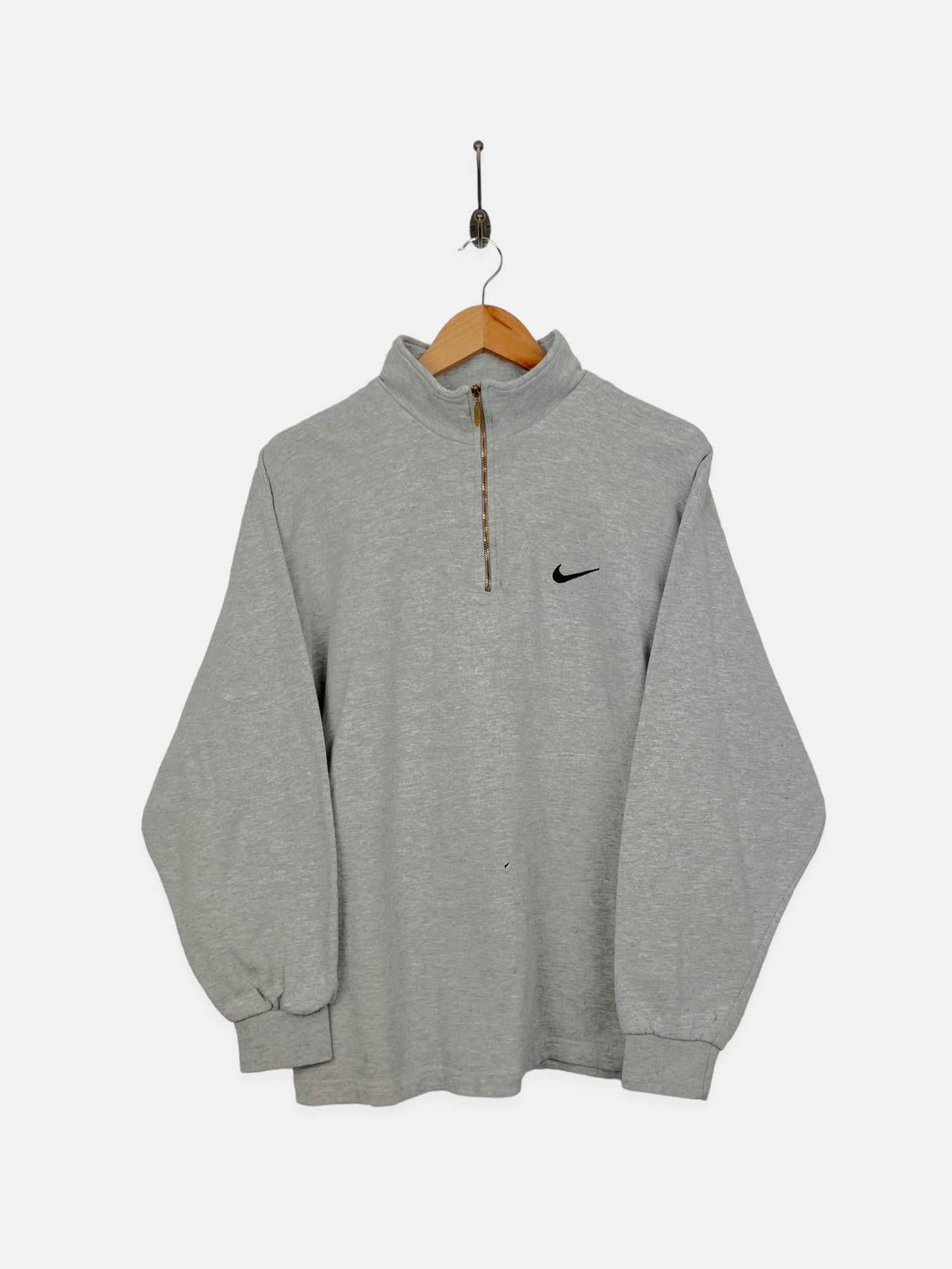 90's Nike Embroidered Vintage Quarterzip Sweatshirt Size 12-14