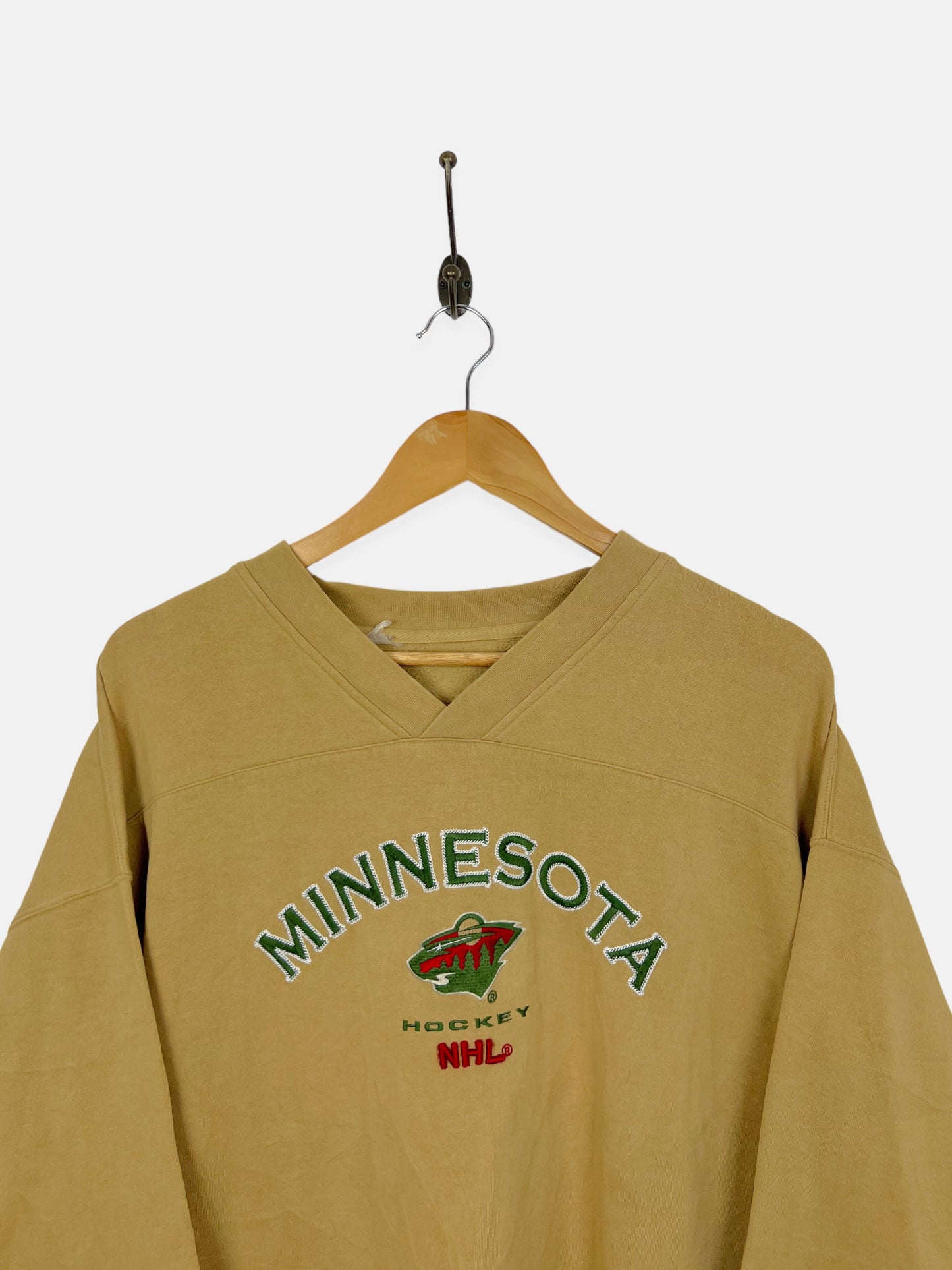 90's Minnesota Wild NHL Embroidered Vintage Sweatshirt Size 3XL