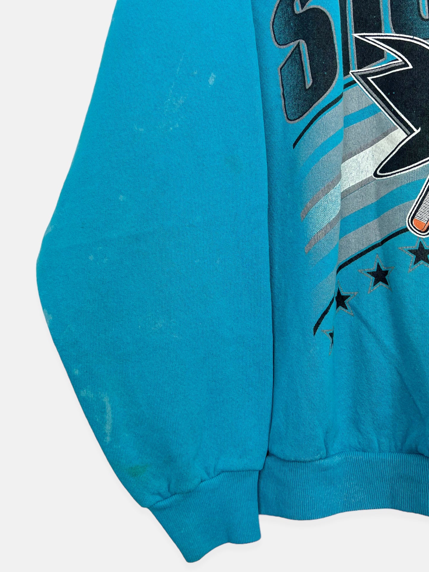 90's San Jose Sharks NHL USA Made Vintage Sweatshirt Size M-L