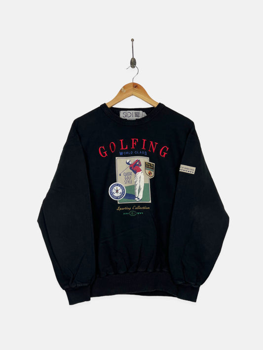 90's World Class Golfing Canada Made Embroidered Vintage Sweatshirt Size 10-12