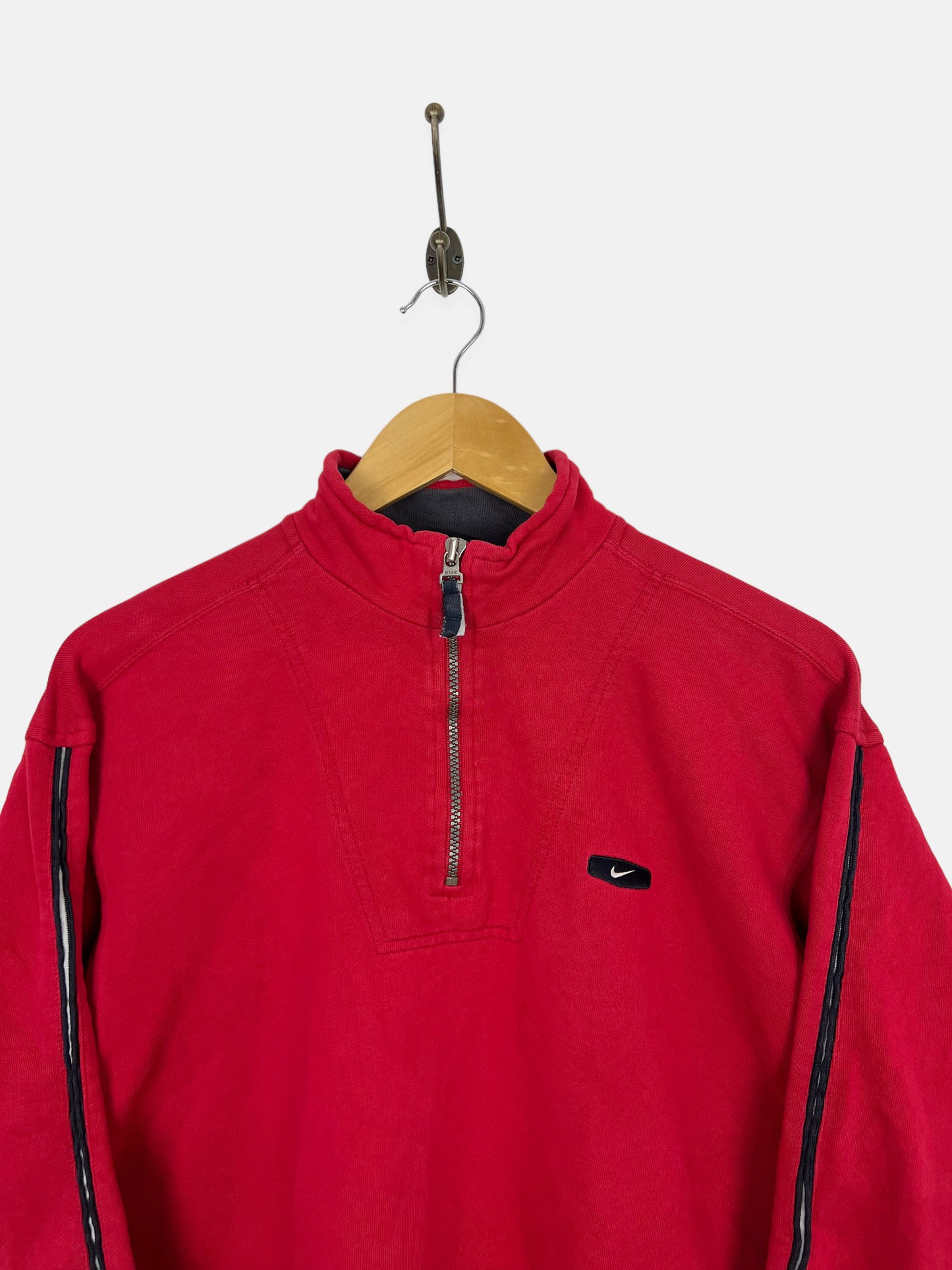 90's Nike Embroidered Vintage Quarterzip Sweatshirt Size 8