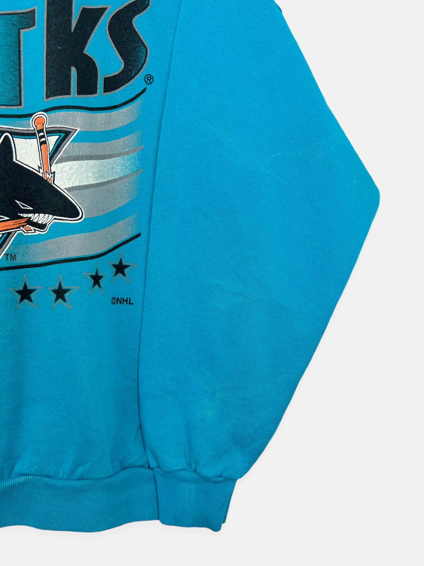 90's San Jose Sharks NHL USA Made Vintage Sweatshirt Size M-L