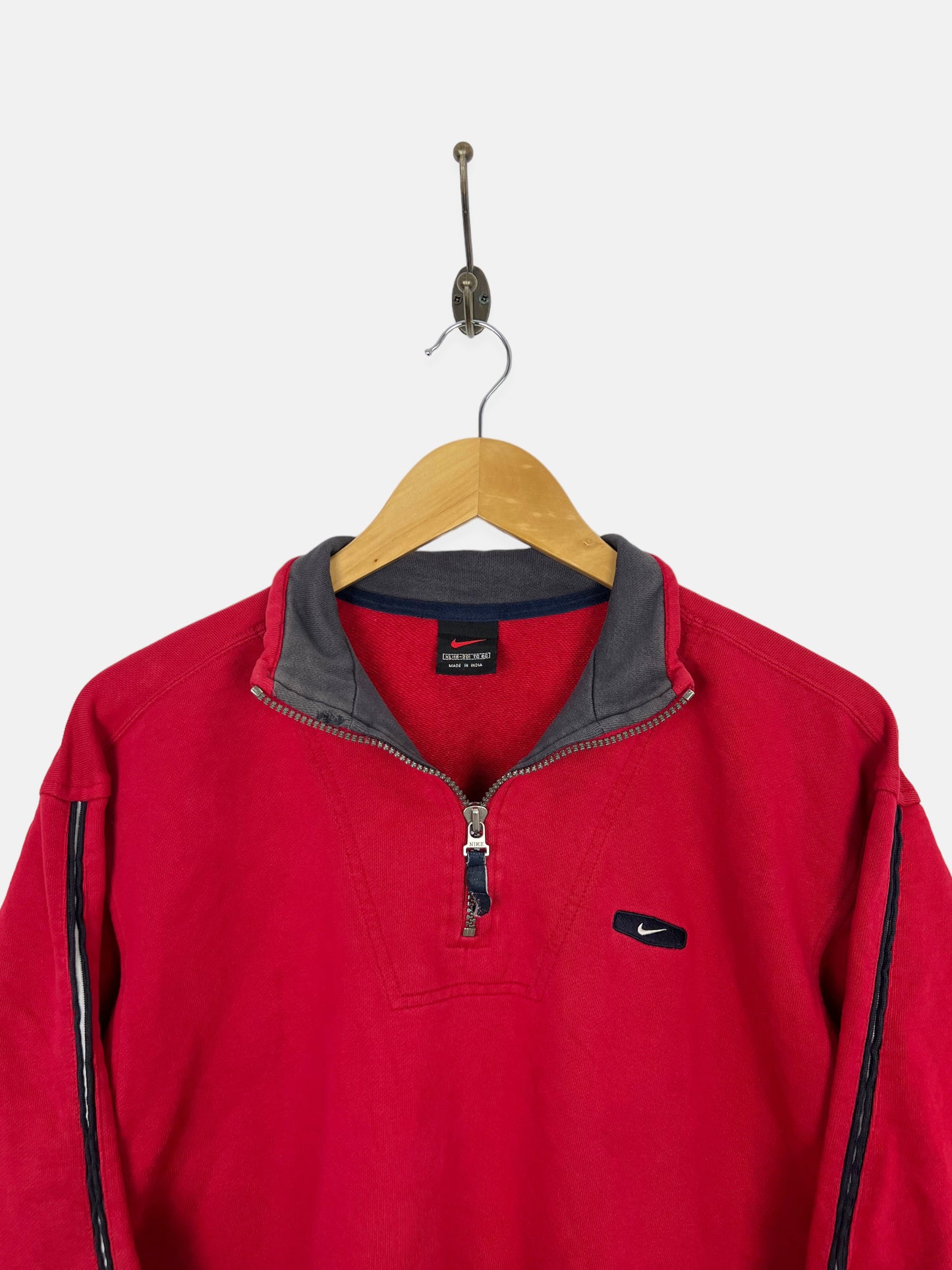 90's Nike Embroidered Vintage Quarterzip Sweatshirt Size 8