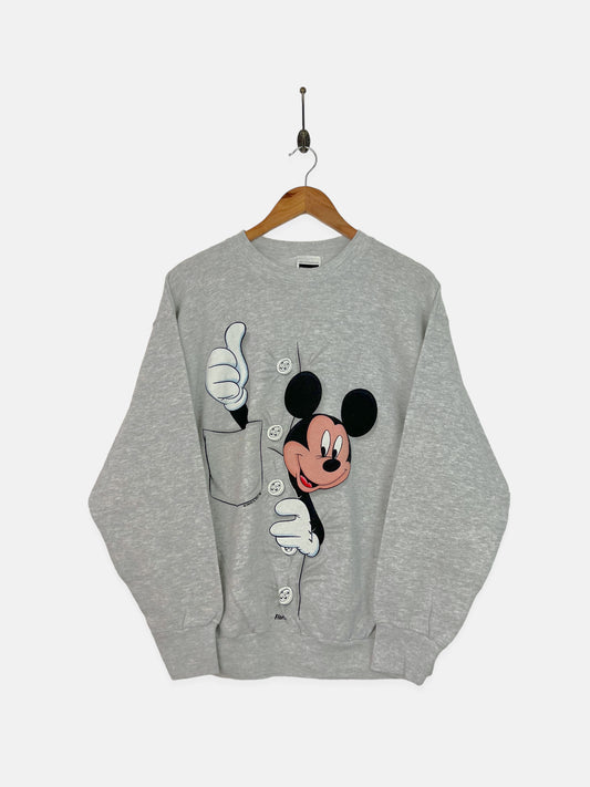 90's Disney Mickey Mouse USA Made Vintage Sweatshirt Size 10-12
