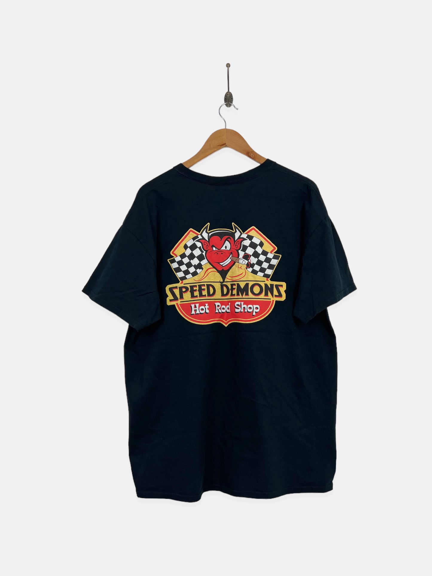 90's Speed Demons Hot Rod Shop Vintage T-Shirt Size L-XL