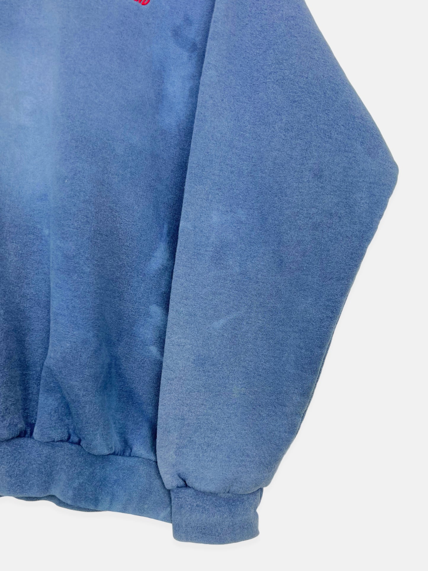 90's Newfoundland Canada Made Embroidered Vintage Sweatshirt Quarterzip Size M