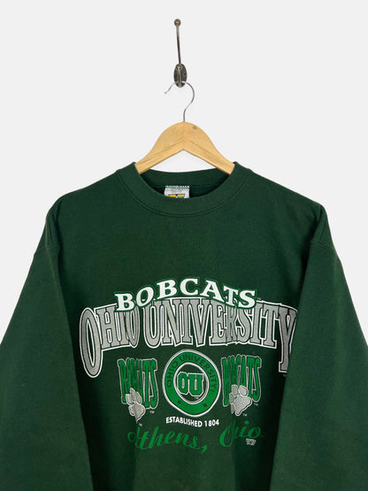 90's Ohio University Bobcats USA Made Vintage Sweatshirt Size M