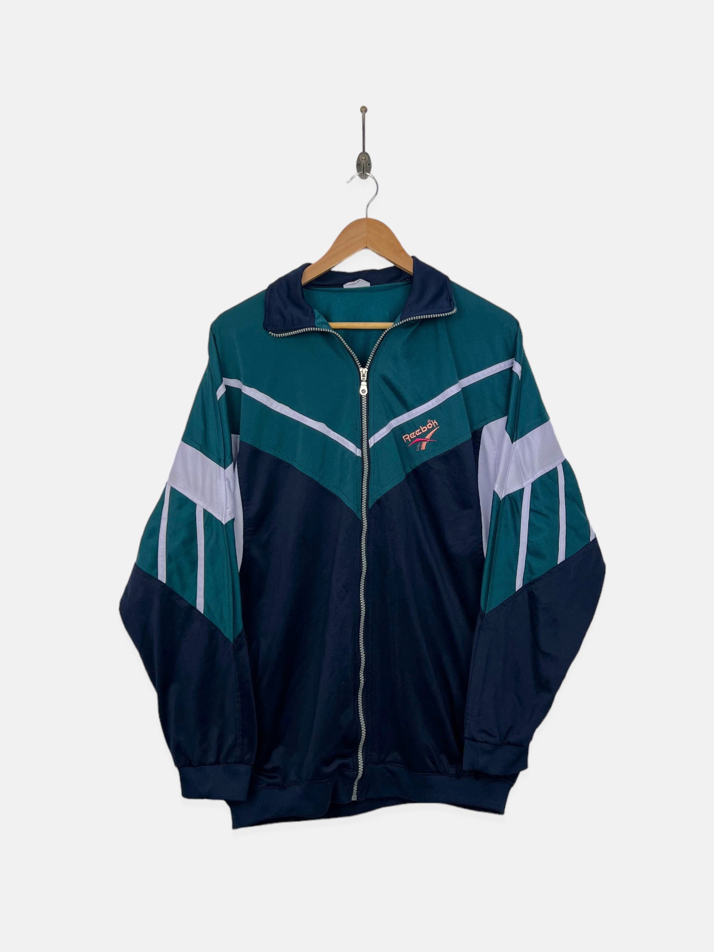 90's Reeebok Embroidered Vintage Light Track Jacket Size M