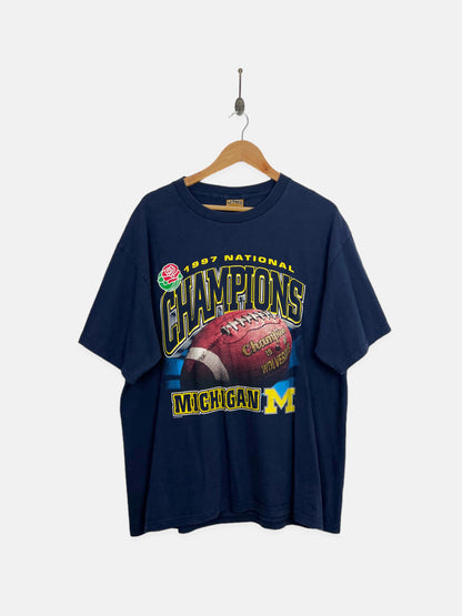 90's Michigan Wolverines USA Made Vintage T-Shirt Size L-XL