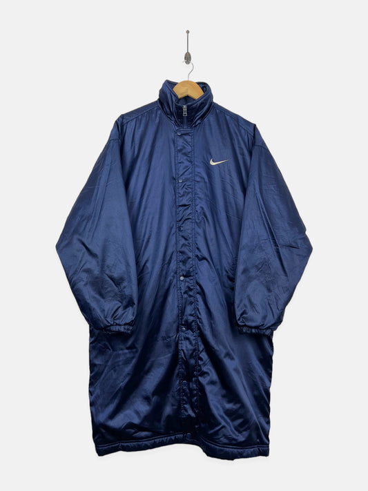 90's Nike Embroidered Vintage Trench Jacket Size XL