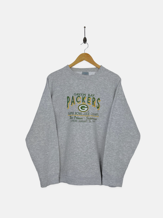 1997 Green Bay Packers NFL USA Made Embroidered Vintage Sweatshirt Size L