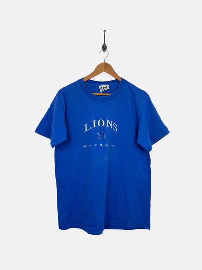 90's Detroit Lions NFL USA Made Embroidered Vintage T-Shirt Size 10