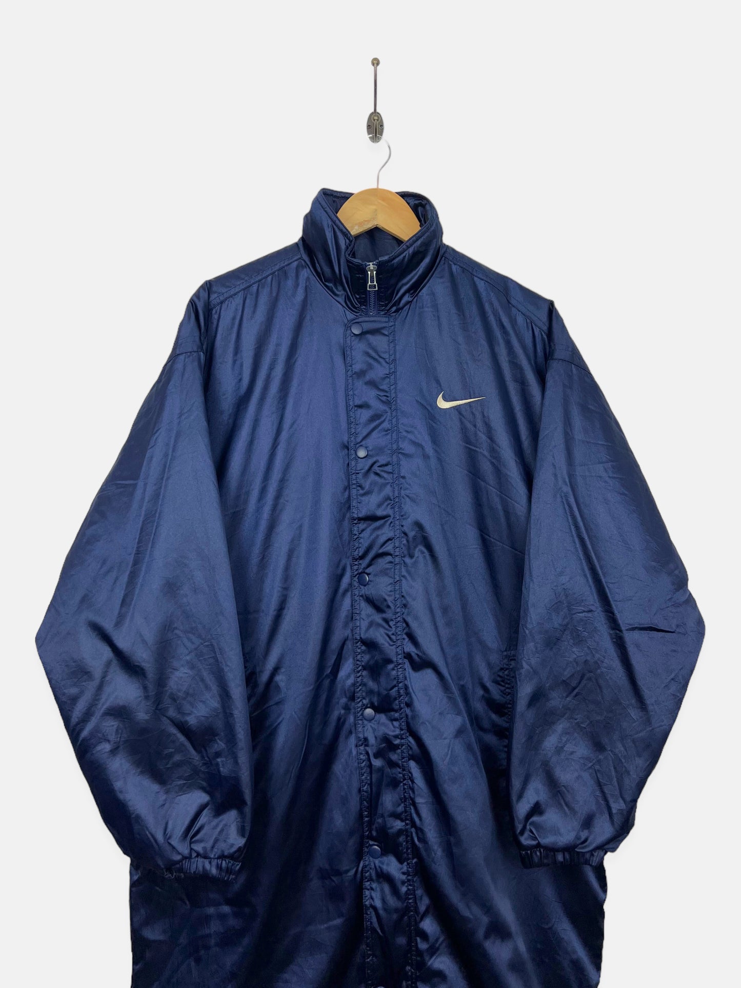 90's Nike Embroidered Vintage Trench Jacket Size XL