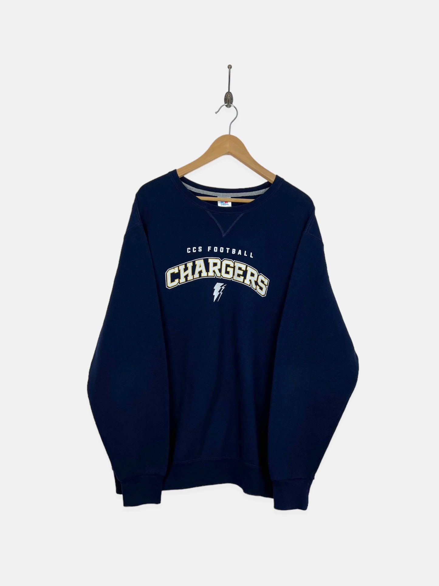 90's CSS Chargers Football Vintage Sweatshirt Size XL