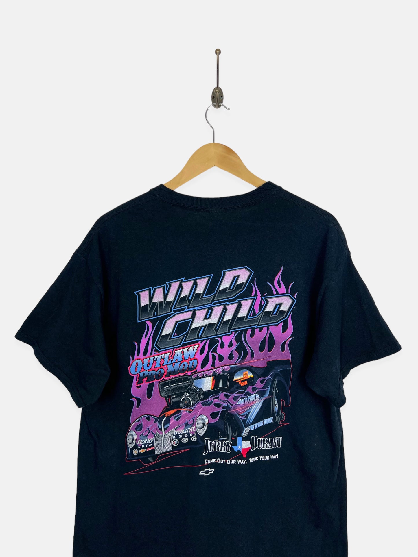 90's Wild Child Outlaw Pro Mod Vintage Racing T-Shirt Size 12-14