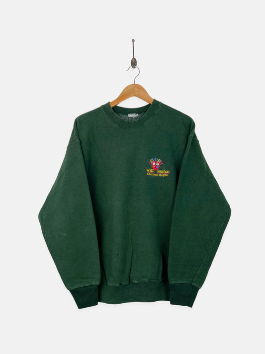 90's WBZ Telethon Children's Hospital Embroidered Vintage Sweatshirt Size M-L